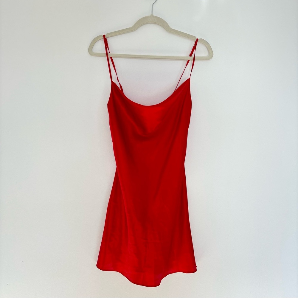 LA SENZA Red Cowl Neck Slip Dress - Size XS